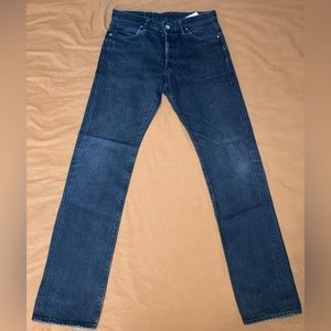 NWT Stevenson Overall Co. La Jolla 727 Slim Tapered Charcoal Black Jeans 29Wx32L